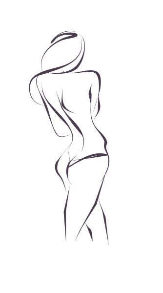 Очертания женского тела