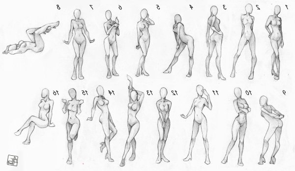 Тело карандашом