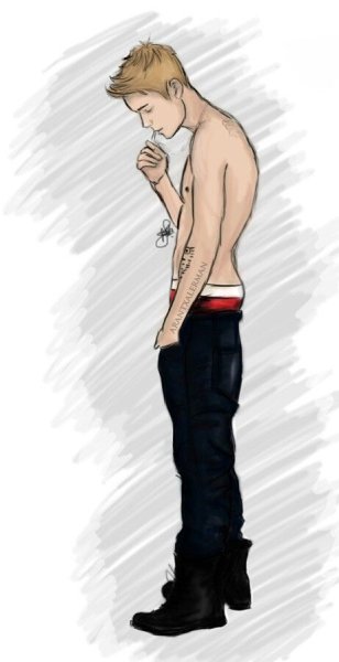 Нарисованная мужская одежда