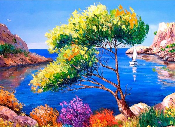 Боб Росс водяная мельница