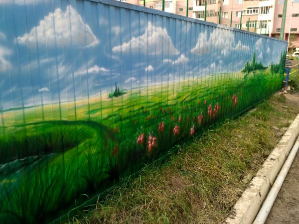 Профнастил разноцветный