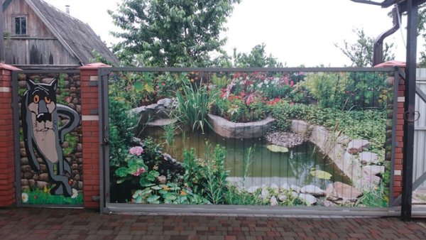 Расписной забор