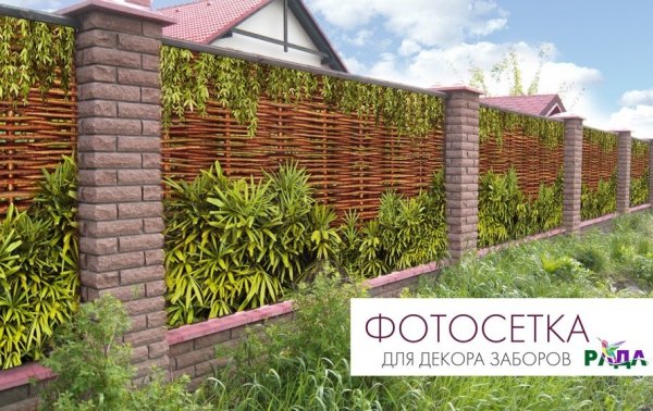 Забор из профлиста под камень