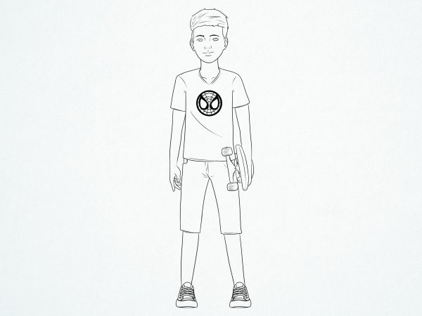 Лёгкие рисунки для мальчиков