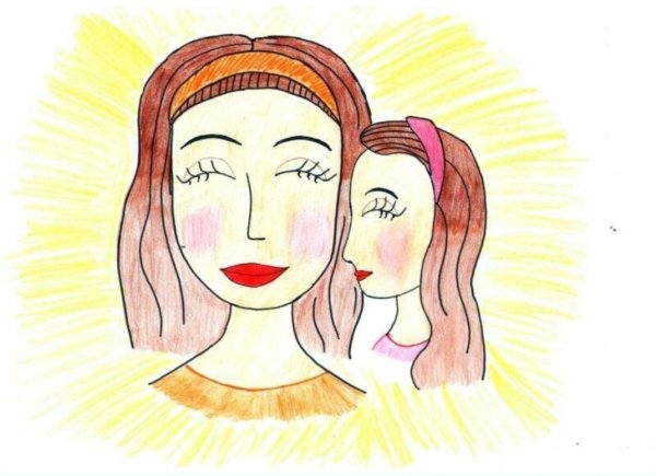 Рисунки посвященные маме