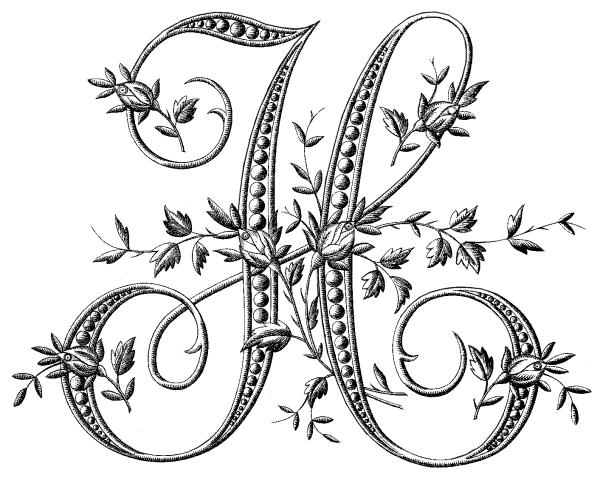 Буквы вензелями алфавит