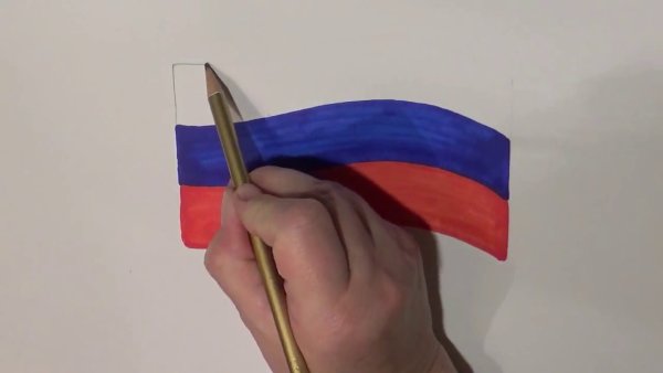 Рисунок ко Дню России легкий