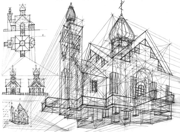 Чертежи художника Рафаэля Араужо