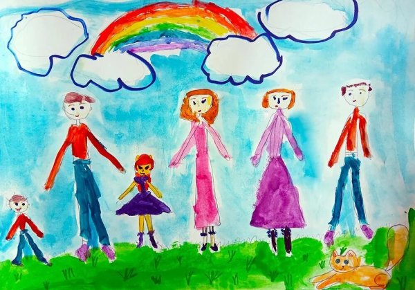 Рисунок на тему моя семья