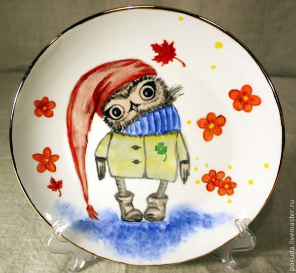Рисование на тарелках