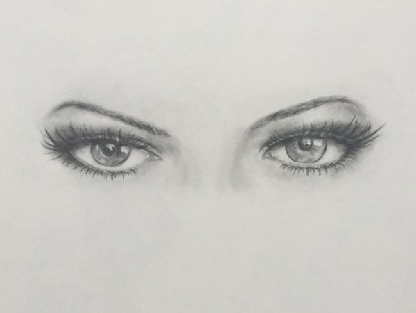 Красивые нарисованные глаза