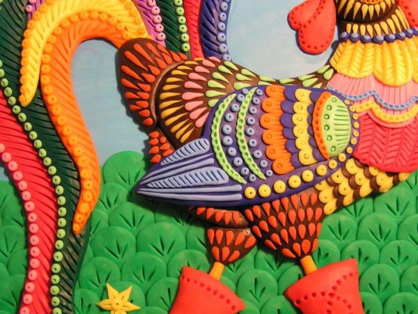 Аппликация из пластилина