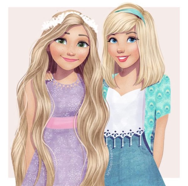 Подруги рисунок