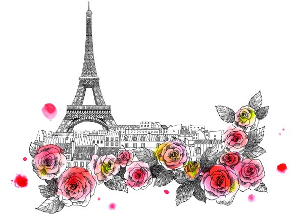 Париж для декупажа