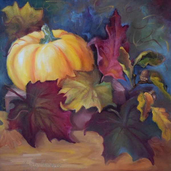 Рисование осенний букет