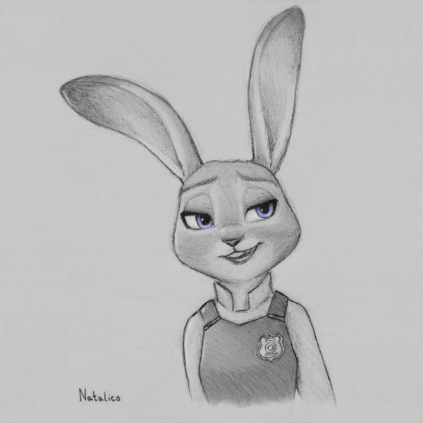 Джуди Хоппс для срисовки