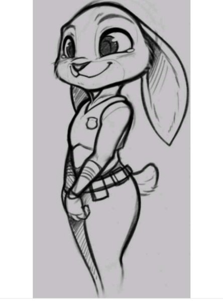 Джуди Хопс карандашом