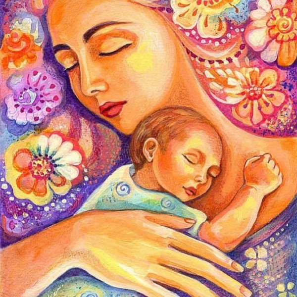 Иллюстрации материнство