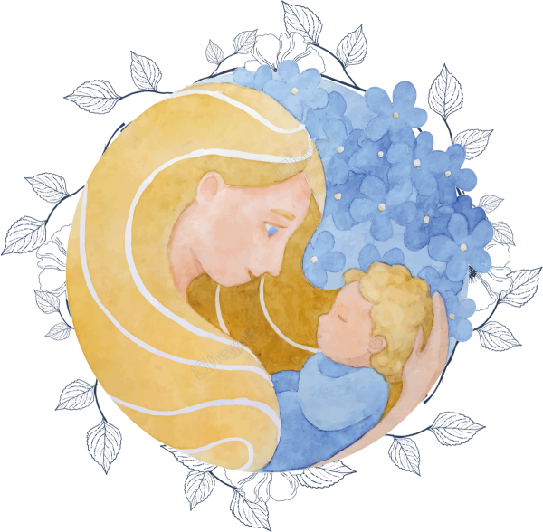 Иллюстрации материнство