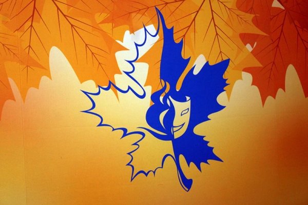 Силуэт лица девушки осень