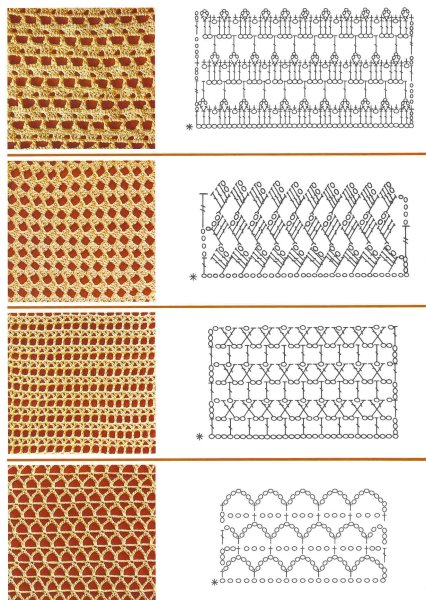 Ажур крючок узоры удачная подборка