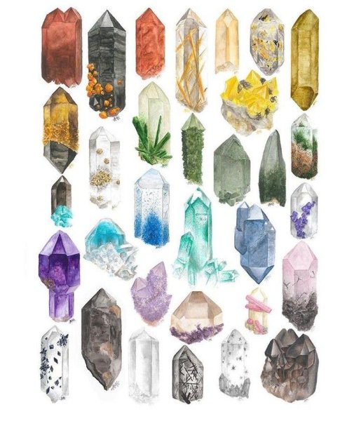 Наклейки Кристаллы