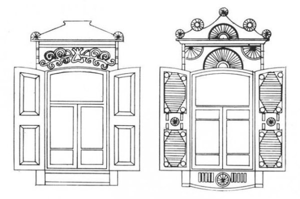 Окно со ставнями