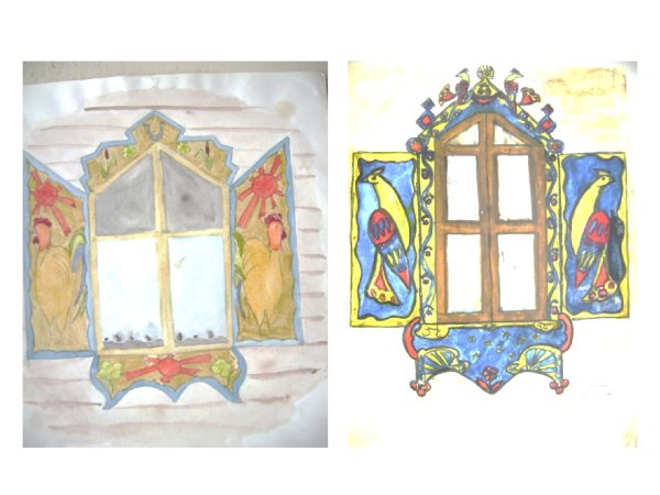 Узоры на ставнях окон