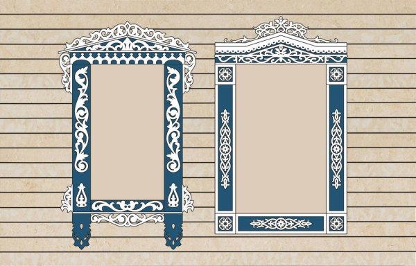 Наличник с геометрическим узором