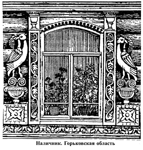 Элемент украшения окна русской избы