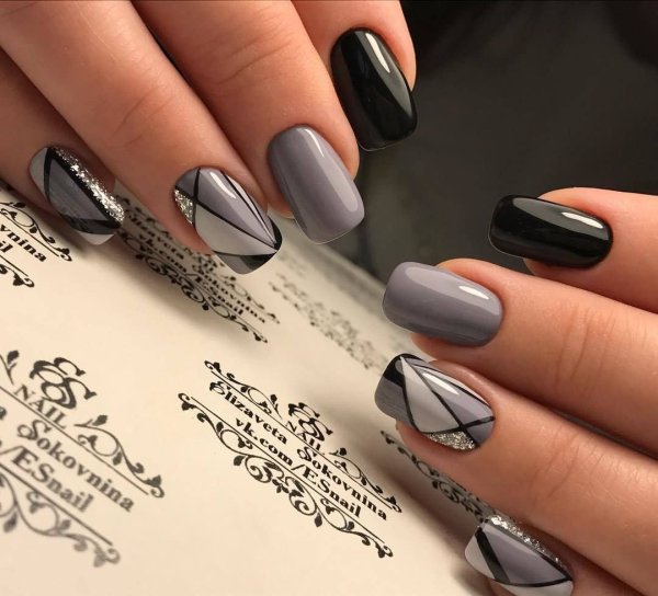 Геометрический маникюр