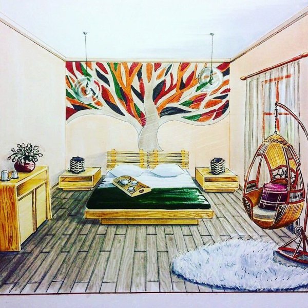 Эскиз интерьера