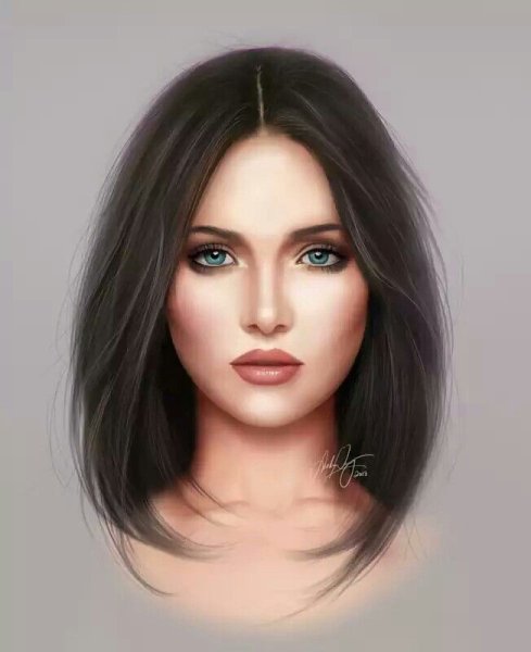 Наброски цветными карандашами