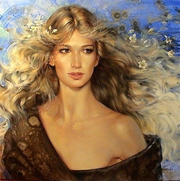 Художница Victoria Stoyanova женщина птица