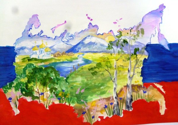 Россия рисунок