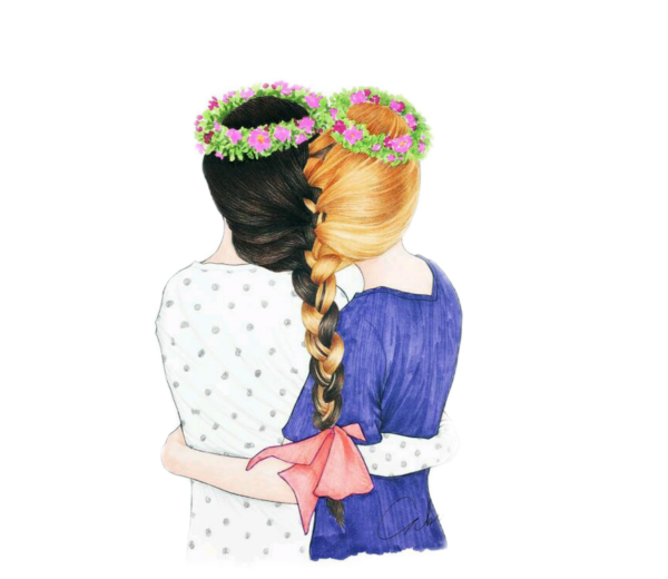 Сестрички рисунок