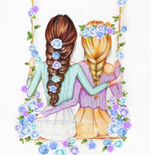 Рисунки для подруги легкие