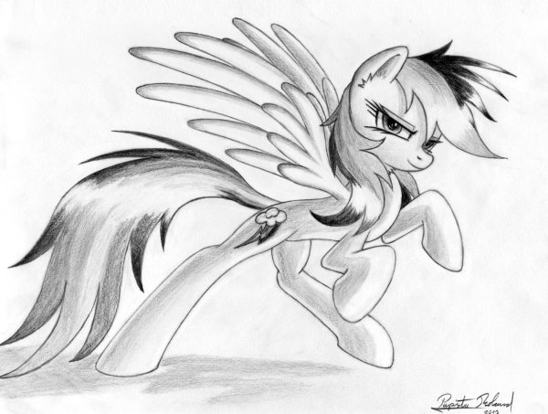 Пони карандашом