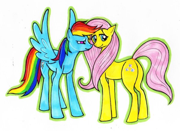 Рисуем Флаттершай пони