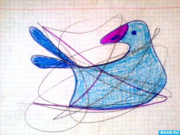 Каракули техника рисования для детей