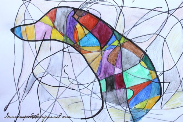 Грифонаж техника рисования