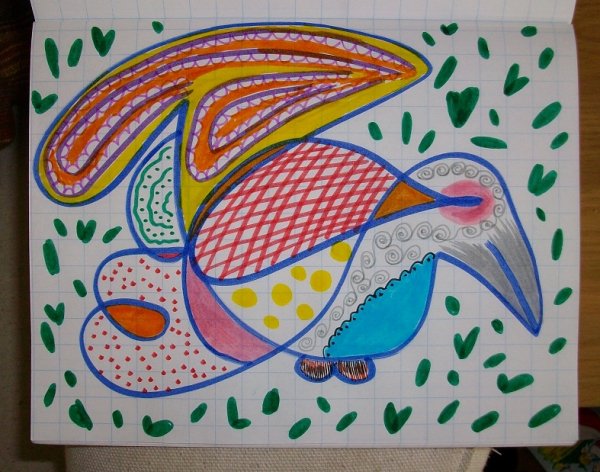 Нетрадиционная техника Грифонаж