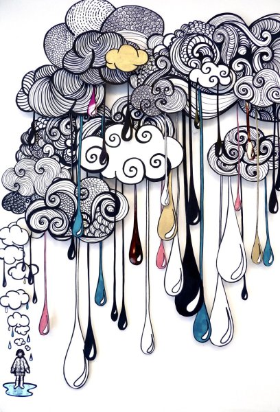 Дудл стиль в иллюстрации