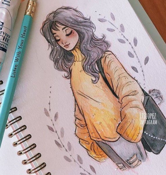 Идеи для рисования девушек