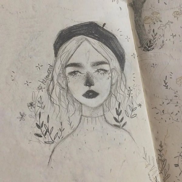 Скетчи ручкой