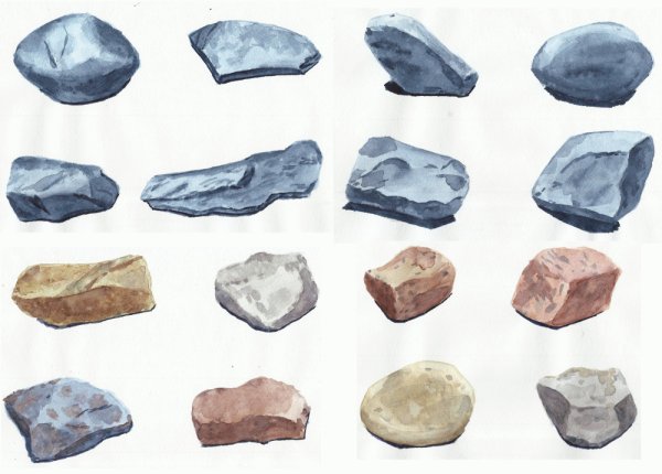 Рисунки на камнях