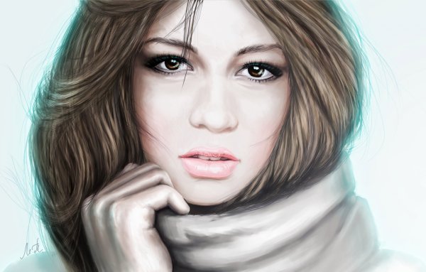 Девушка рисунок