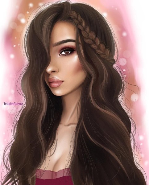 Девушка рисунок