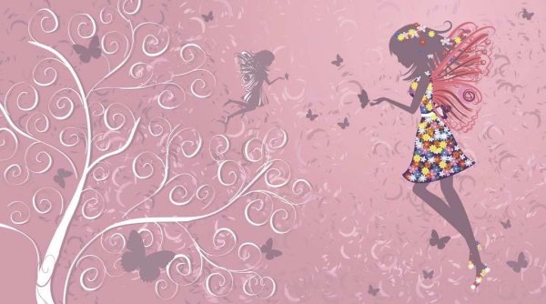 Модные обои для девочек