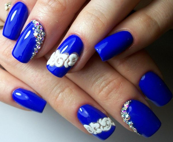 Синие ногти